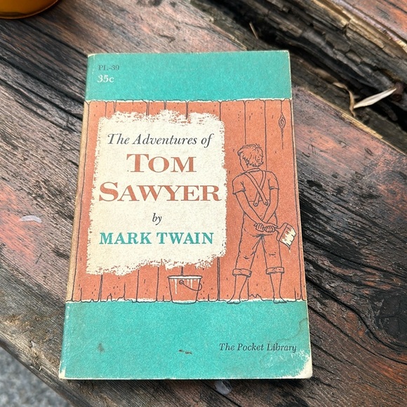 The Adventures of Tom Sawyer, Mark Twain, Paperback, English edit.,N.Y,1955. - Picture 1 of 5
